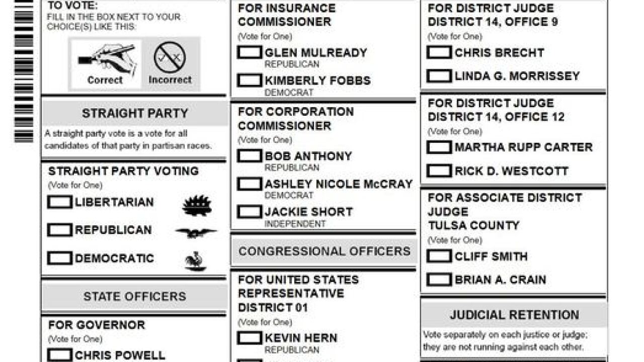 Election day is Nov. 6; view a sample ballot